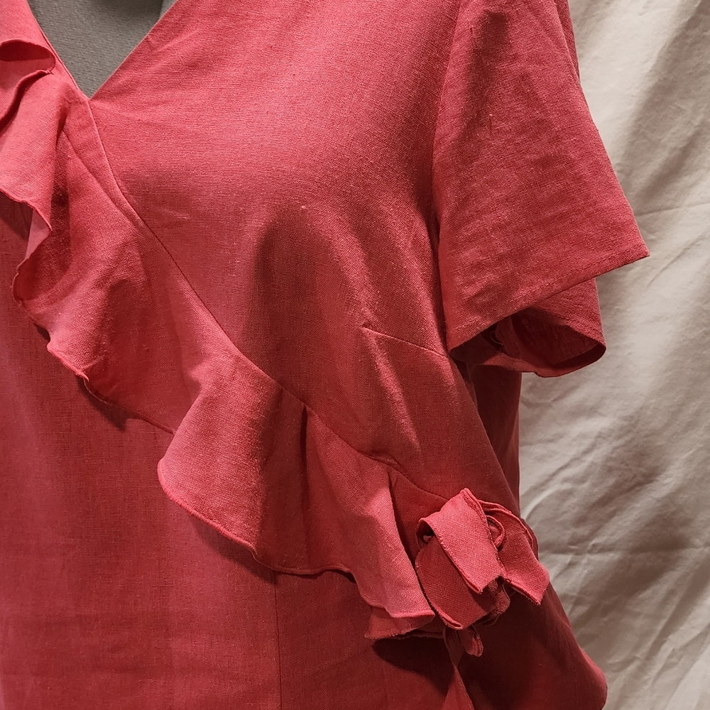 NWT Ruffle Accent Plus Size Top - Picture 4 of 9
